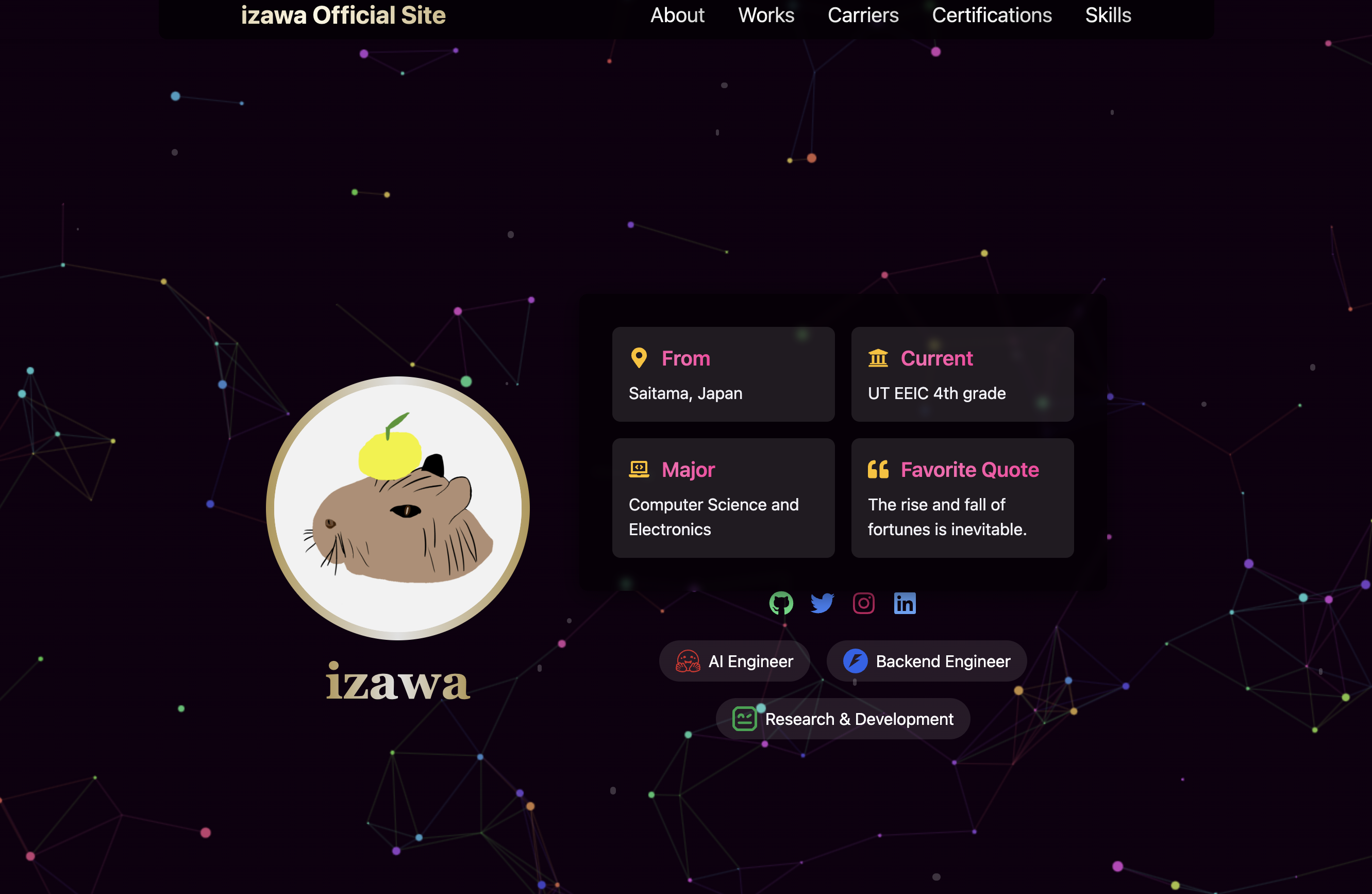 自作サイトの画像