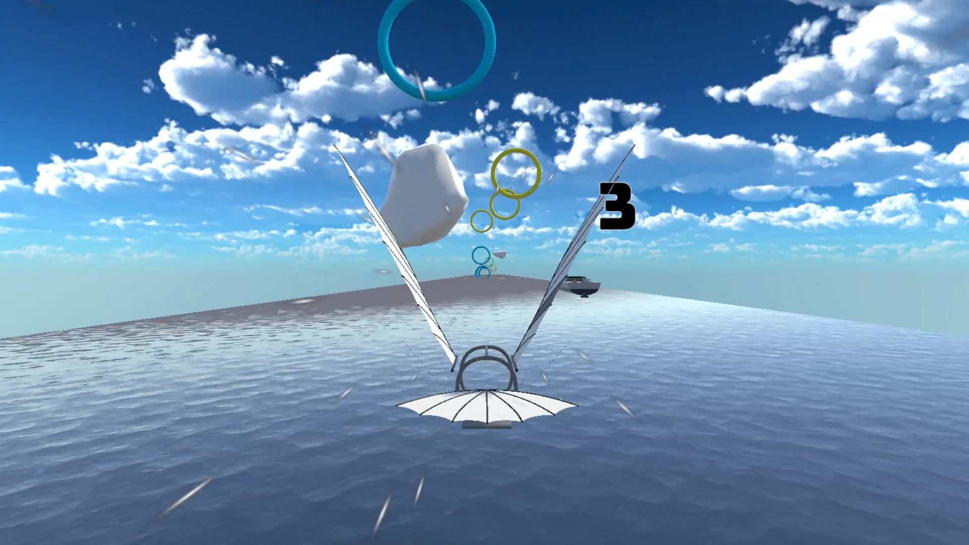 VRバードシミュレーターの様子